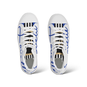 Ladies | Lovette First Edition High Tops (White - Blue)