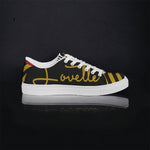 Load image into Gallery viewer, Ladies | Lovette First Edition Low Tops (Black - Gold)
