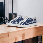 Load image into Gallery viewer, Gentlemens | Lovette First Edition Low Tops (Navy Blue - White)
