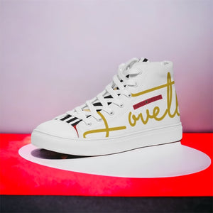 Ladies | Lovette First Edition High Tops (White - Gold)
