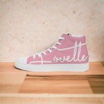 Load image into Gallery viewer, Ladies | Lovette First Edition High Tops (Pink - White)
