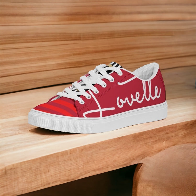 Gentlemens | Lovette First Edition Low Tops (Red - White)