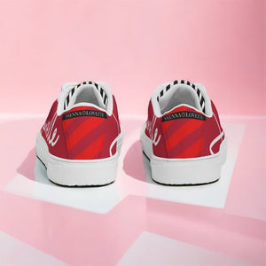 Gentlemens | Lovette First Edition Low Tops (Red - White)