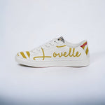 Load image into Gallery viewer, Gentlemens | Lovette First Edition Low Tops (White -Gold)
