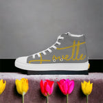 Load image into Gallery viewer, Gentlemen | Lovette First Edition High Tops (Grey - Gold)
