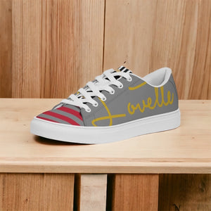 Gentlemens | Lovette First Edition Low Tops (Grey - Gold)