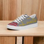 Load image into Gallery viewer, Ladies | Lovette First Edition Low Tops (Grey - Gold)
