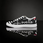 Load image into Gallery viewer, Men’s Lovette Low Tops (Black - White)
