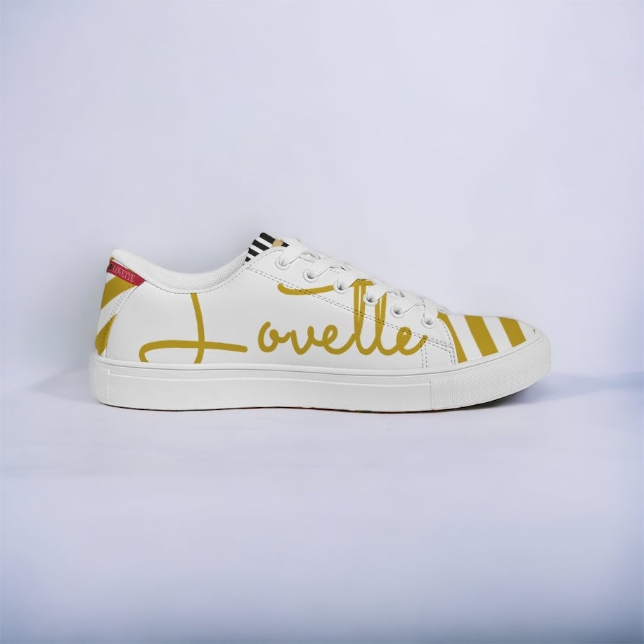 Gentlemens | Lovette First Edition Low Tops (White -Gold)