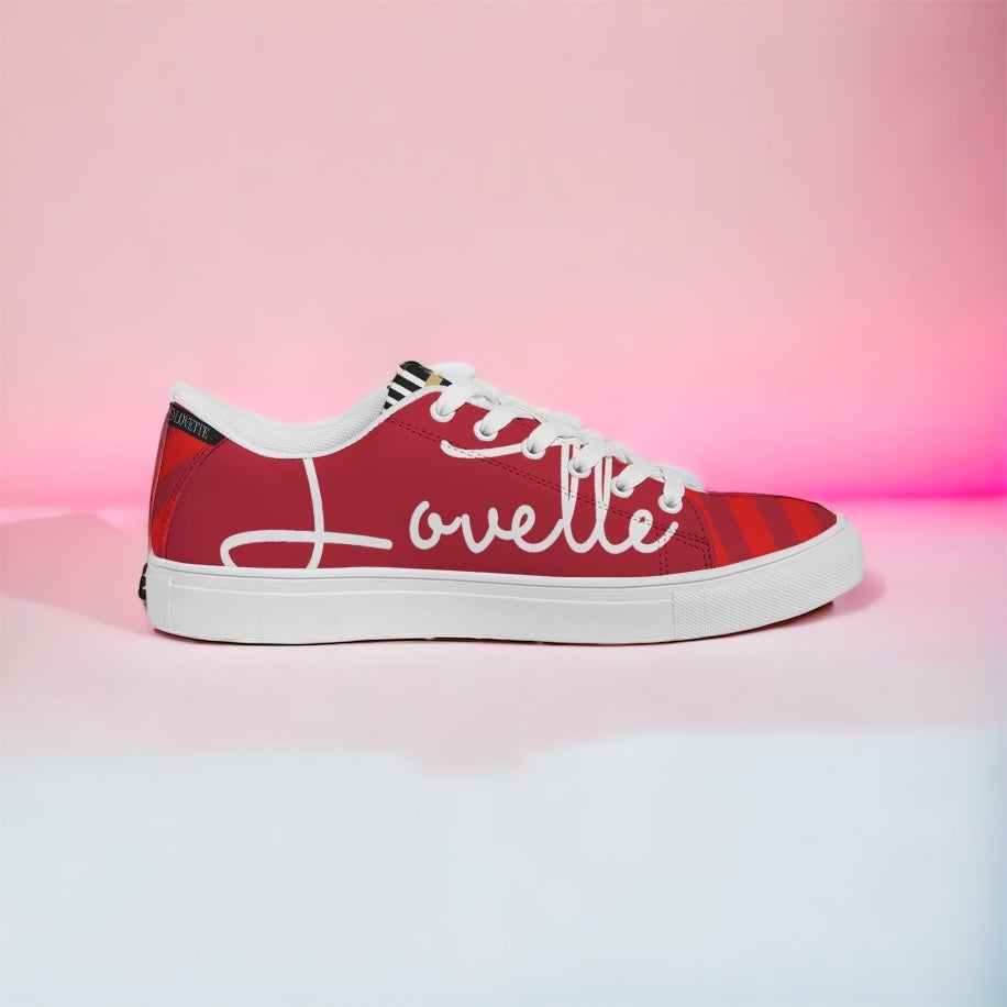 Women’s Lovette Low Tops (Red - White)