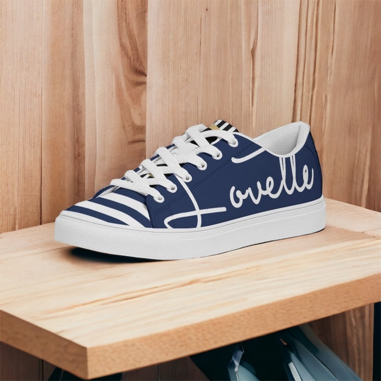 Gentlemens | Lovette First Edition Low Tops (Navy Blue - White)