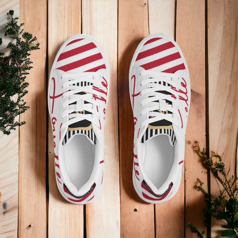 Gentlemens | Lovette First Edition Low Tops (White - Red)
