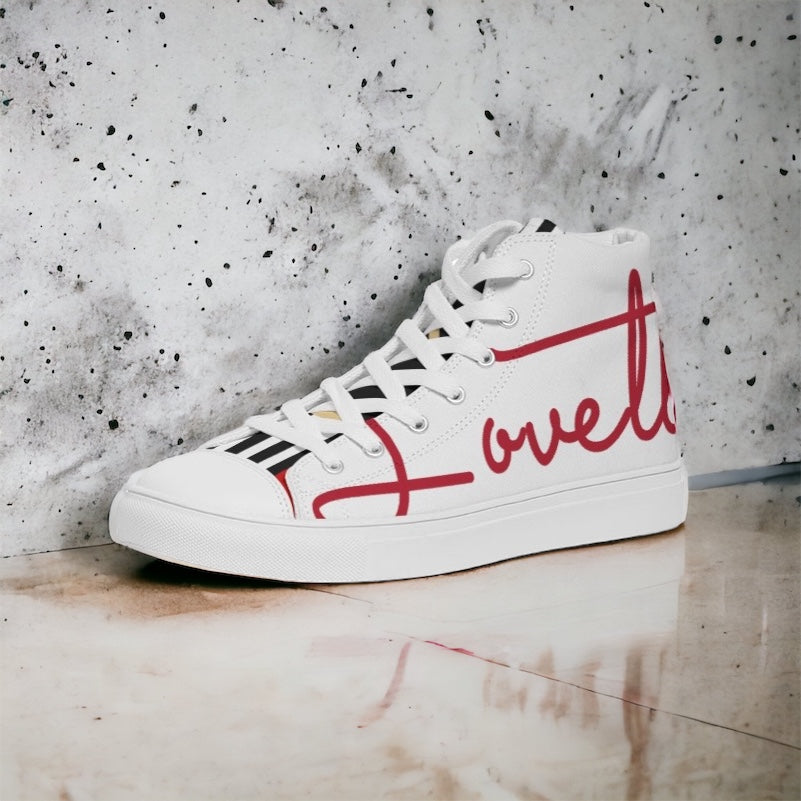 Ladies | Lovette First Edition High Tops (White - Red)