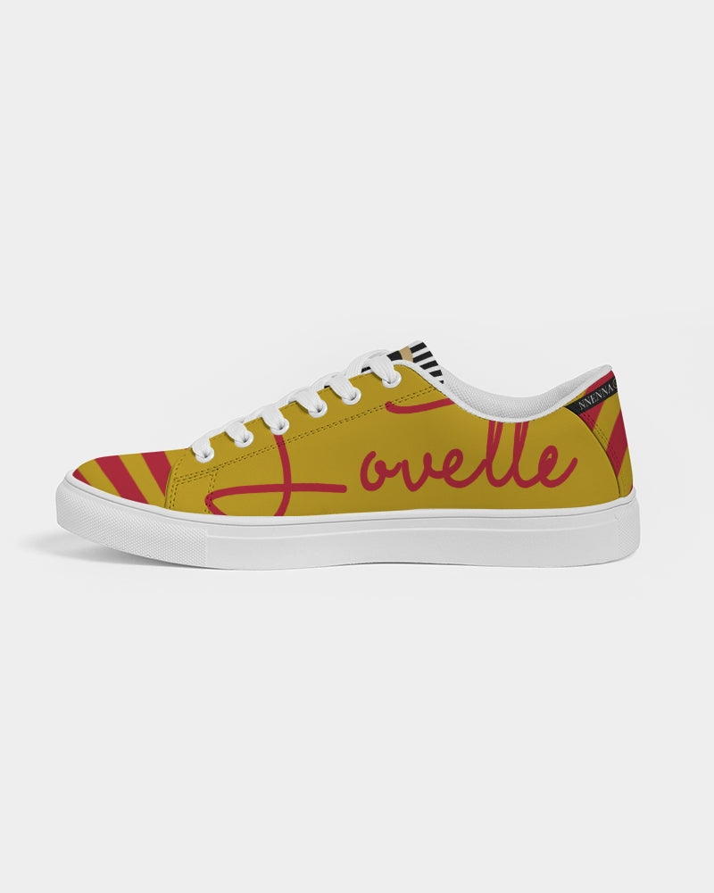 Ladies | Lovette First Edition Low Tops (Mustard Yellow - Red)