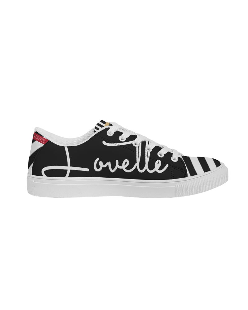 Ladies | Lovette First Edition Low Tops (Black - White)