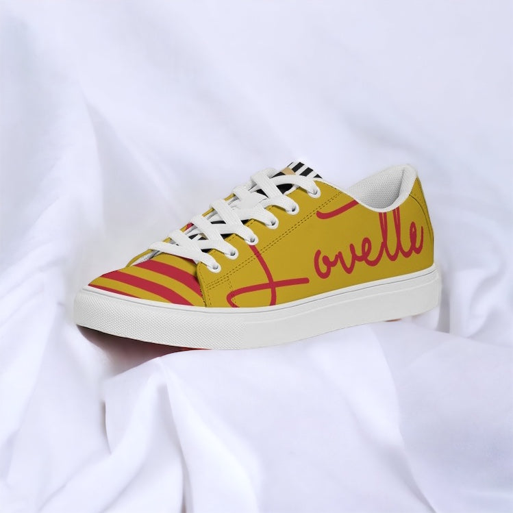 Ladies | Lovette First Edition Low Tops (Mustard Yellow - Red)