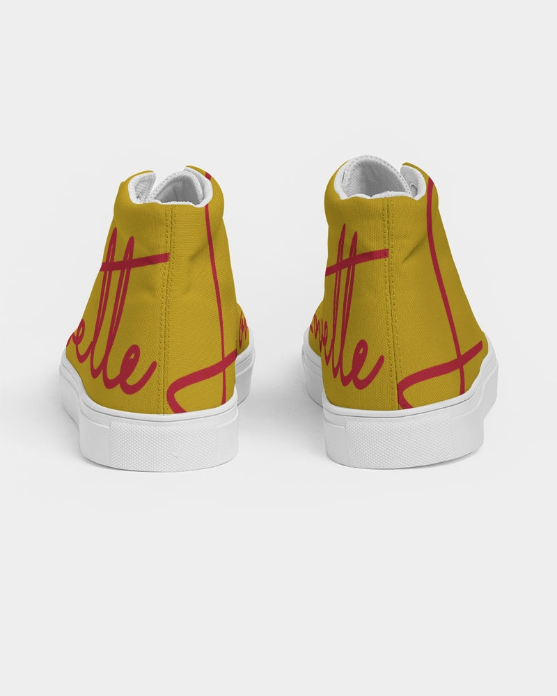Ladies | Lovette First Edition High Tops (Mustard Yellow - Red)