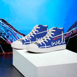 Load image into Gallery viewer, Gentlemens | Lovette First Edition High Tops (Blue - White)
