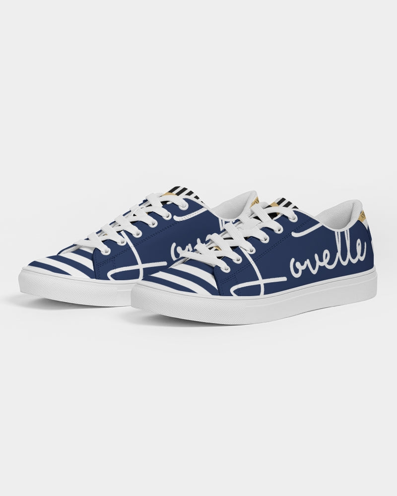 Ladies | Lovette First Edition Low Tops (Navy Blue - White)