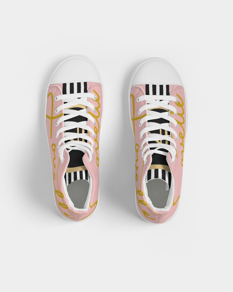 Ladies | Lovette First Edition High Tops (Blush Pink - Gold)