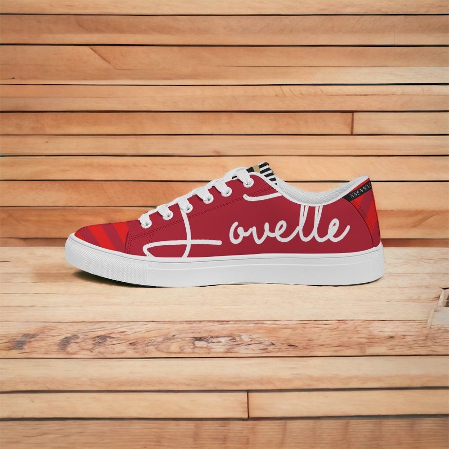 Ladies | Lovette First Edition Low Tops (Red - White)
