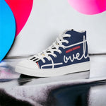 Load image into Gallery viewer, Gentlemen | Lovette First Edition High Tops (Navy Blue - White)
