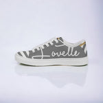 Load image into Gallery viewer, Ladies | Lovette First Edition Low Tops (Grey - White)
