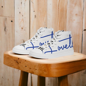 Ladies | Lovette First Edition High Tops (White - Blue)