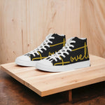 Load image into Gallery viewer, Gentlemen | Lovette First Edition High Tops (Black - Gold)
