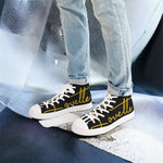 Load image into Gallery viewer, Mens’ Lovette High Top Sneakers (Black - Gold)
