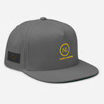 Load image into Gallery viewer, NL NNENNA LOVETTE FLAT BILL HAT (grey/gold)

