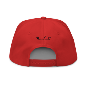NL NNENNA LOVETTE FLAT BILL HAT (red/gold)