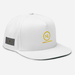 Load image into Gallery viewer, NL NNENNA LOVETTE FLAT BILL HAT (white/gold)
